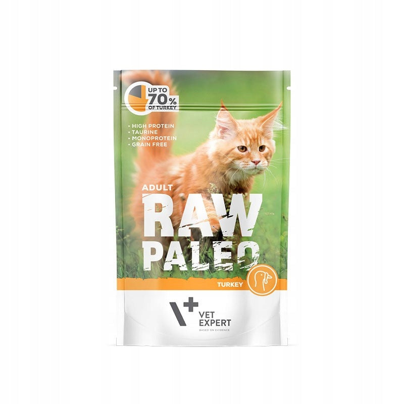 RAW PALEO Adult Cat Turkey sachet 100g turkey Brand Raw Paleo