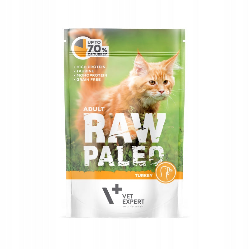 RAW PALEO Adult Cat Turkey sachet 100g turkey