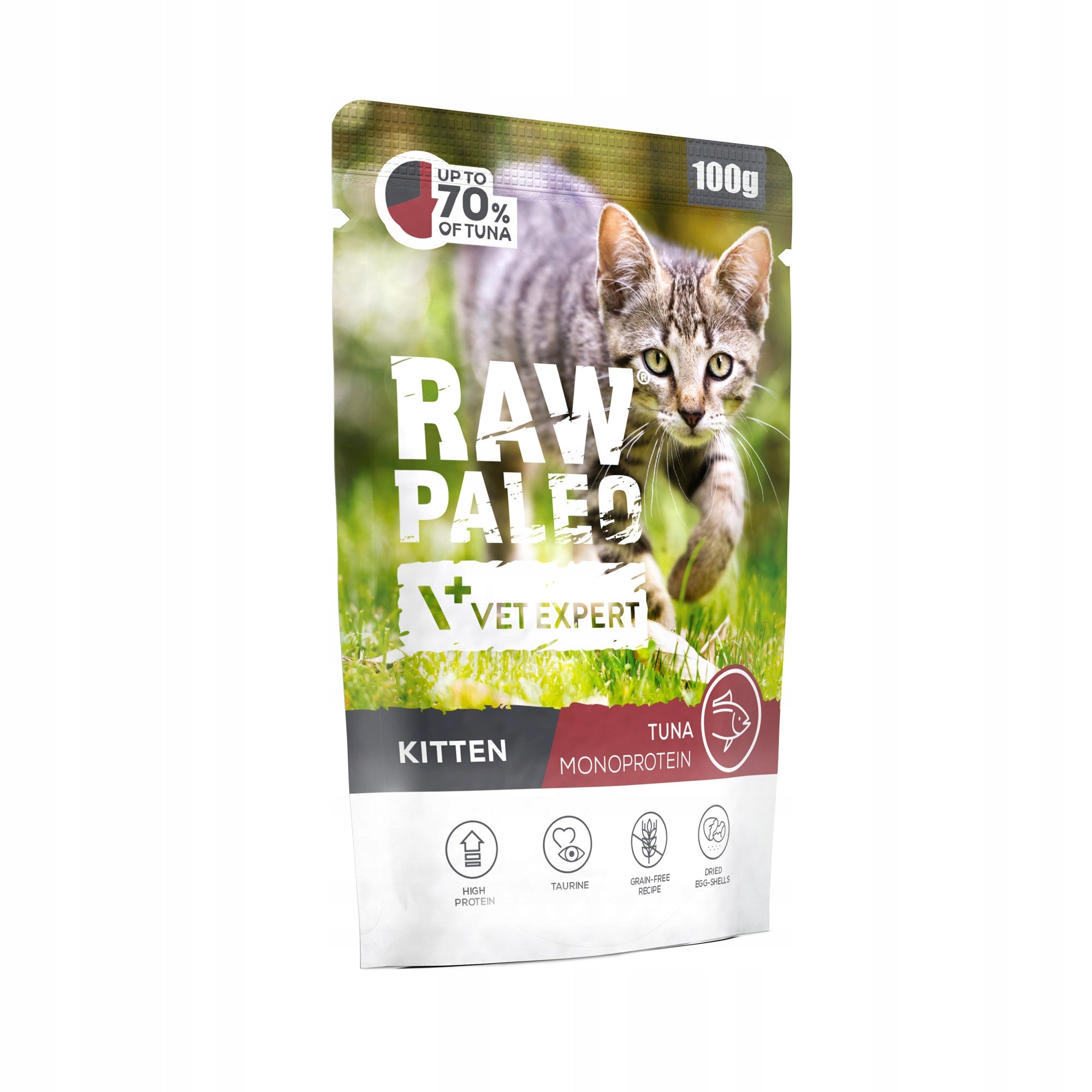 RAW PALEO KITTEN CAT TUNA 100g - wet food for kittens - tuna Manufacturer code RPCKITTUNA100