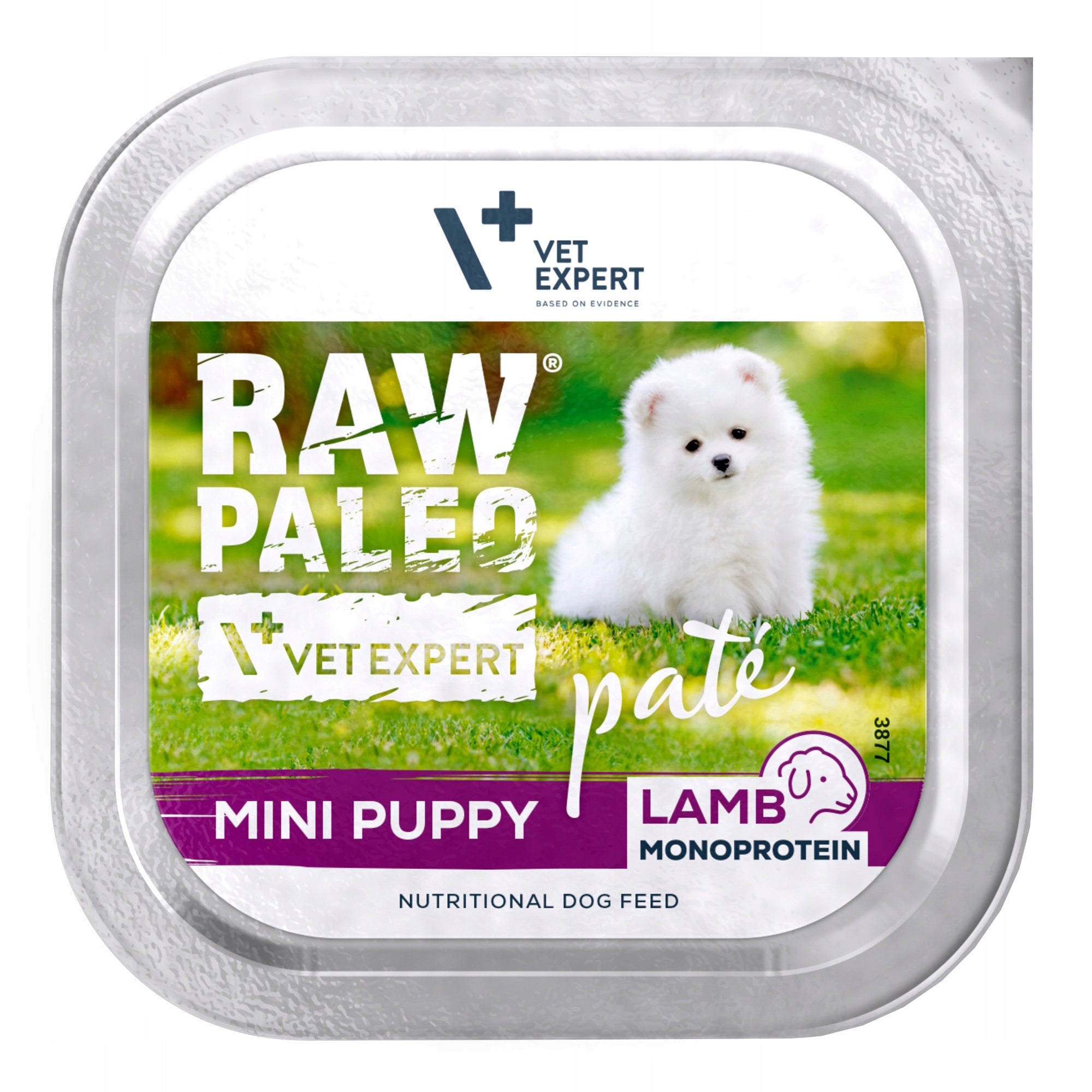 RAW PALEO LAMB PATE MINI PUPPY 12x150g - puppy pate - lamb Manufacturer code RPLBTPMIPUP150