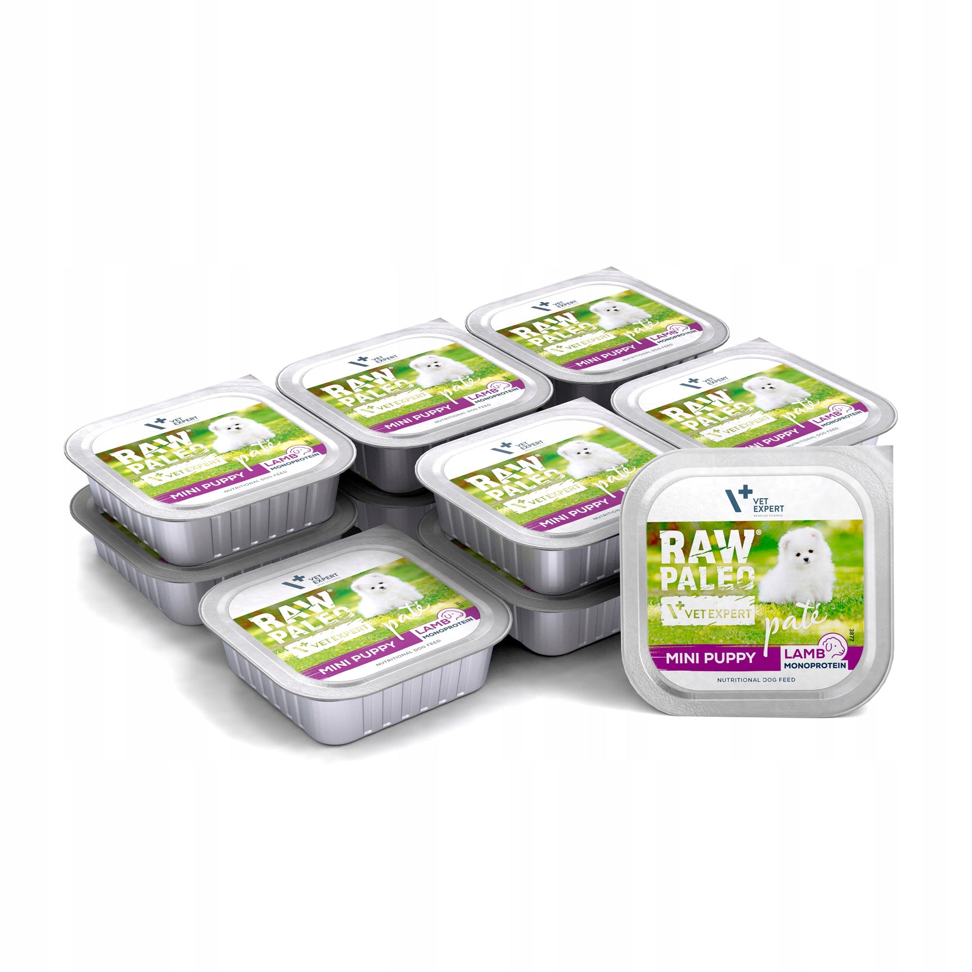 RAW PALEO LAMB PATE MINI PUPPY 12x150g - puppy pate - lamb