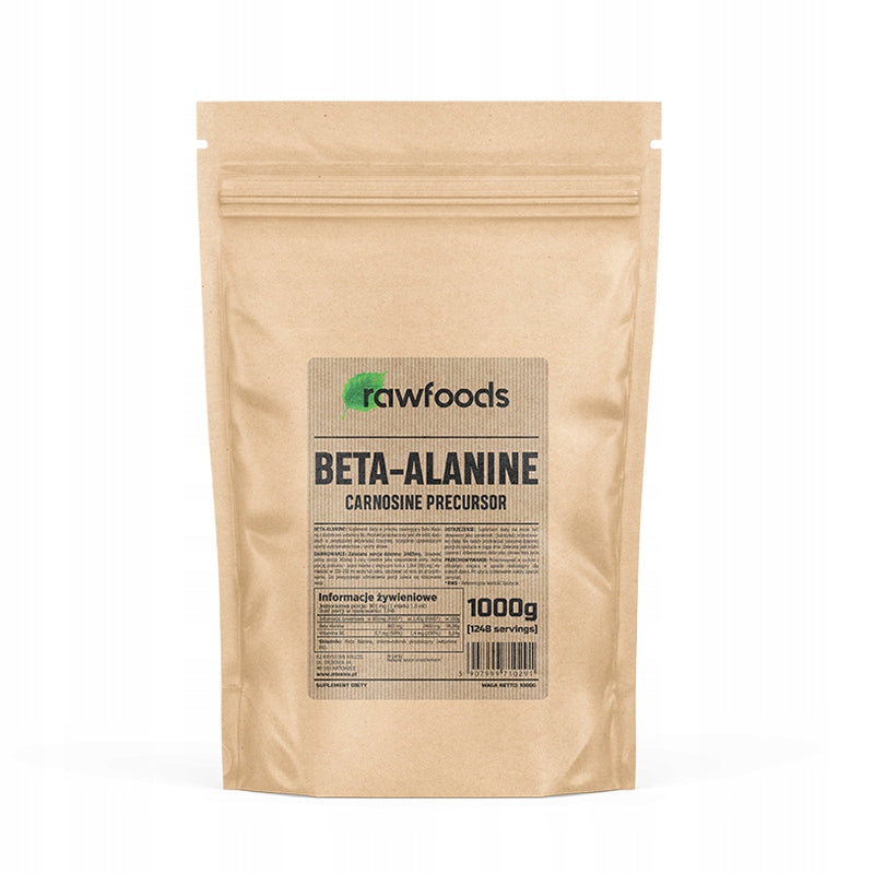 RAWFOODS BETA ALANINE 1000G NATURAL BETA ALANINE CARNOSINE POWDER +B6
