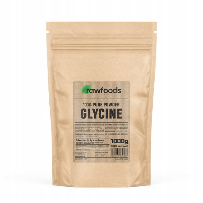 RAWFOODS GLYCINE 1000G 1000mg POWDER GLYCINE NATURAL 100% POWDER 1KG