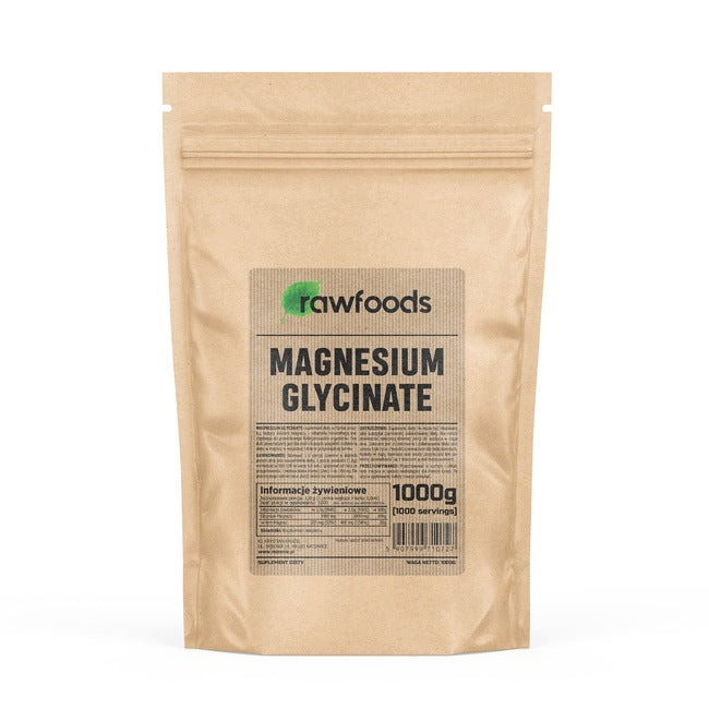 RAWFOODS MAGNESIUM GLYCINATE 1000G MAGNESIUM GLYCINATE CHELATE POWDER 1 KG