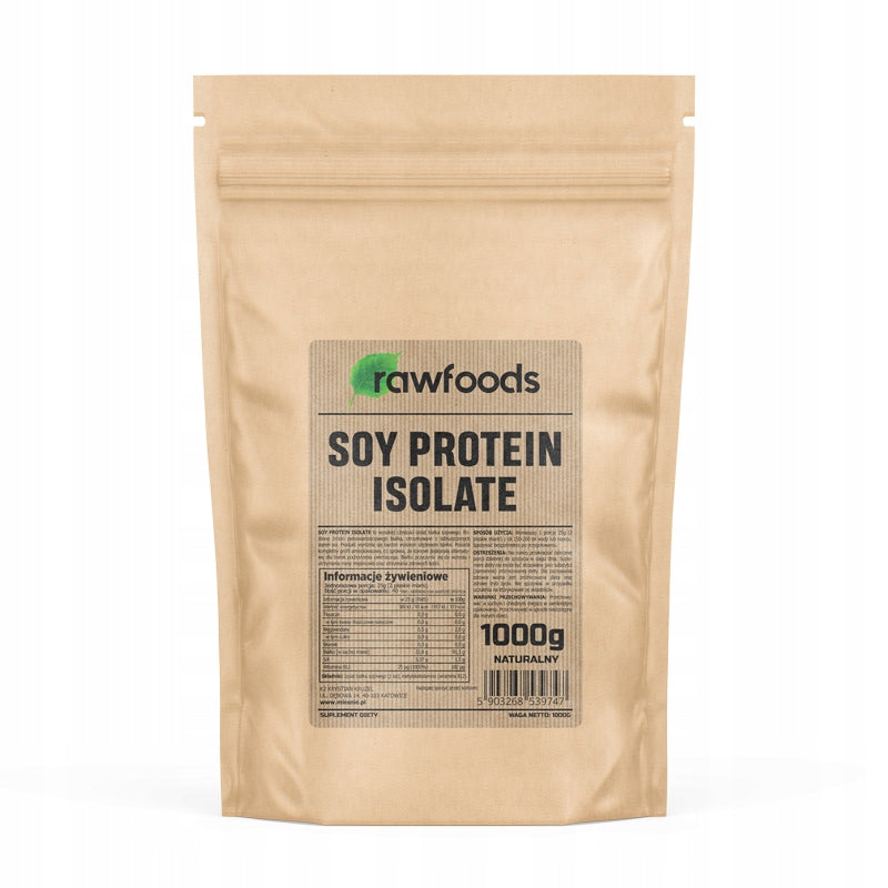 RAWFOODS SOY PROTEIN ISOLATE 91% 1000g SOY PROTEIN ISOLATE PROTEIN VEGE