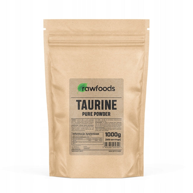 RAWFOODS TAURINE POWDER 1000G TAURINE POWDER ENERGY CAPACITY 1KG