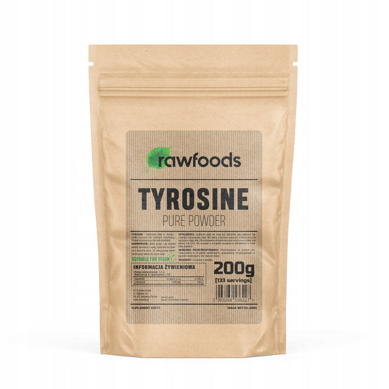 RAWFOODS TYROSINE POWDER 200G L-TYROSINE NATURAL POWDER