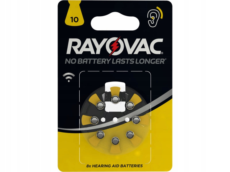 RAYOVAC 10 BLI8 HEARING BATTERIES