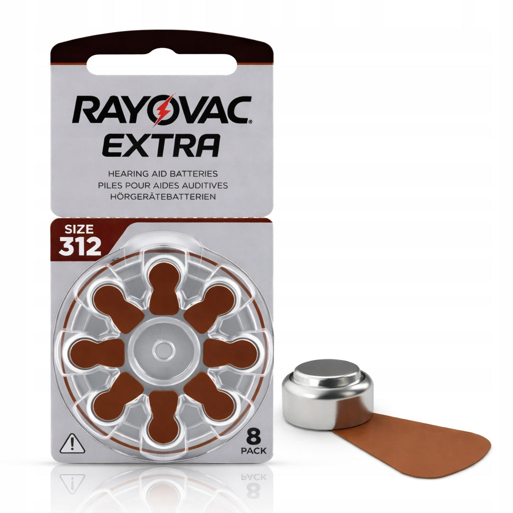 RAYOVAC 312 PR41 EXTRA ADVANCED BATTERIES FOR CAMERAS 8 PCS LONG SERVICE LIFE Packaging status original