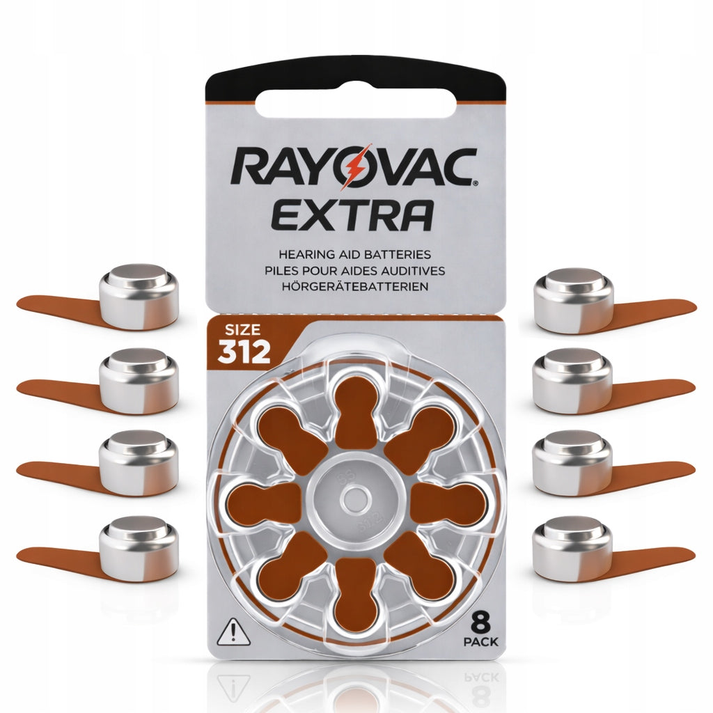 RAYOVAC 312 PR41 EXTRA ADVANCED BATTERIES FOR CAMERAS 8 PCS LONG SERVICE LIFE
