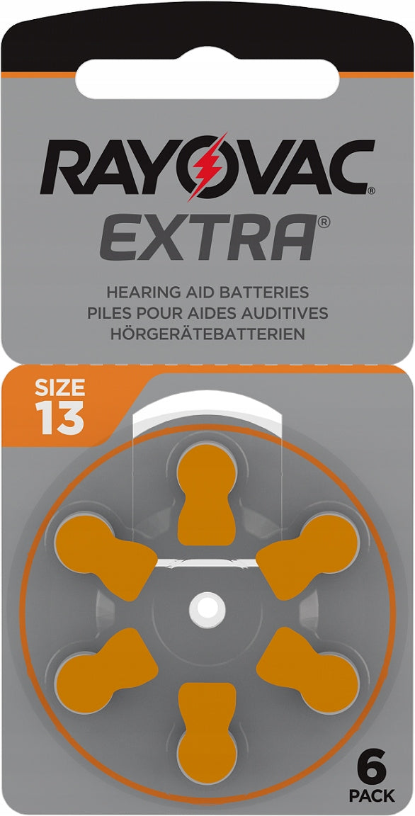 RAYOVAC 6x Hearing Aid Batteries 13 MF PR48 ZincAir 230