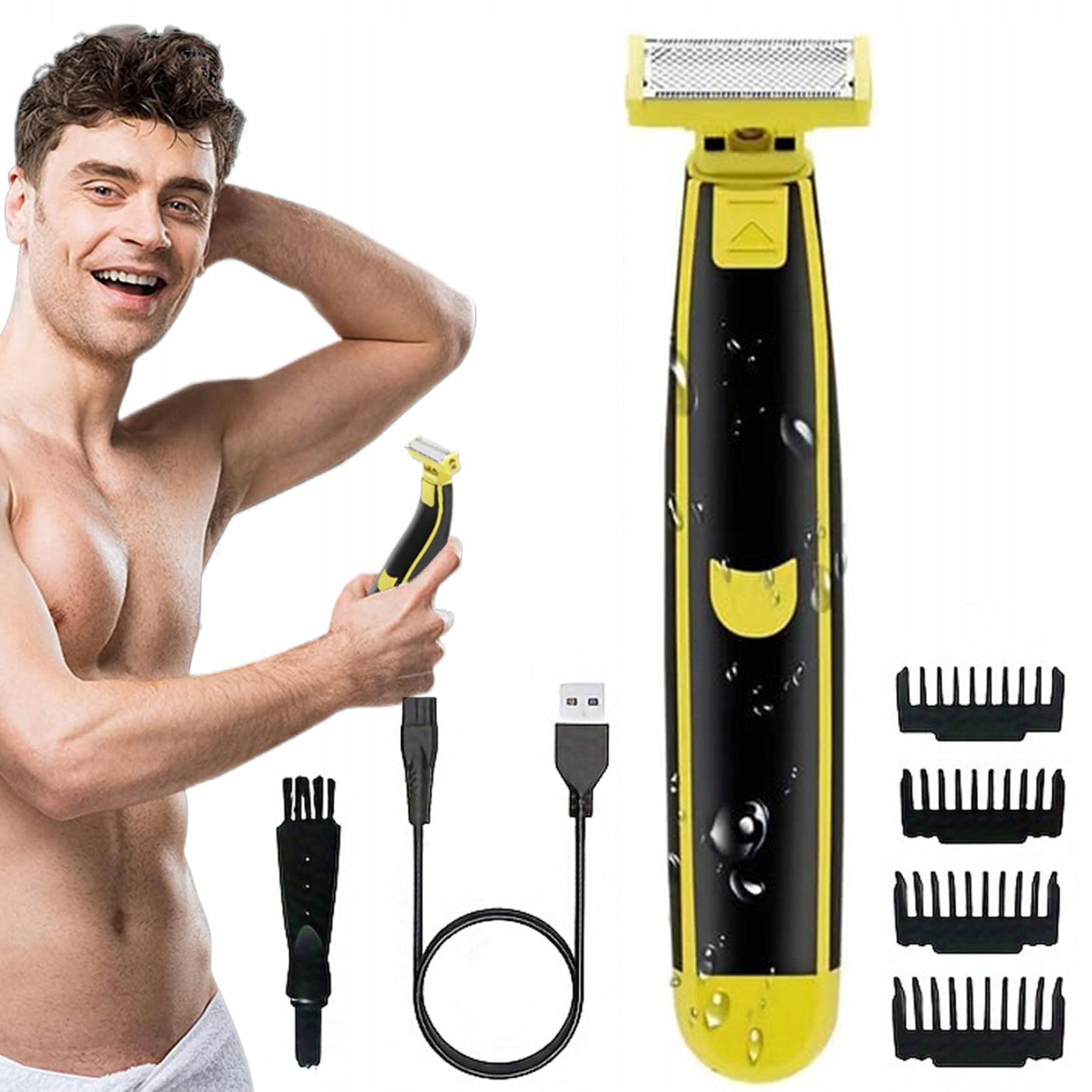 RAZOR ELECTRIC CORDLESS FACIAL BEARD SHAVER FACIAL HAIR