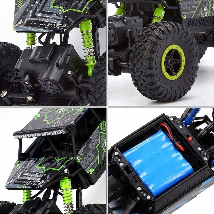 RC Car Remote Controlled Off-Road Large Wheels 2 Motors 2 Batteries Brand DT
