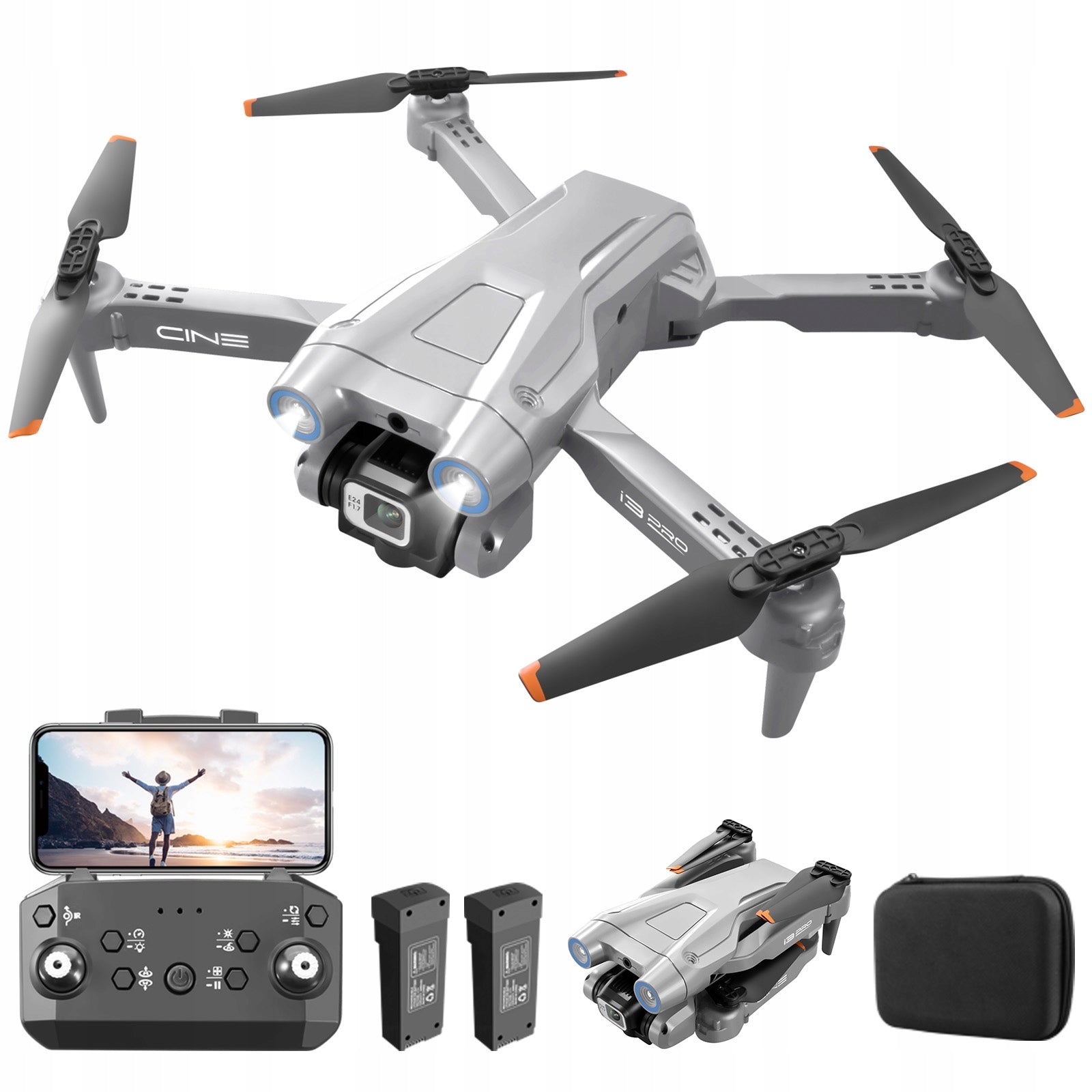 RC Drone i3 PRO 4K Aerial Photos HD Quadcopter