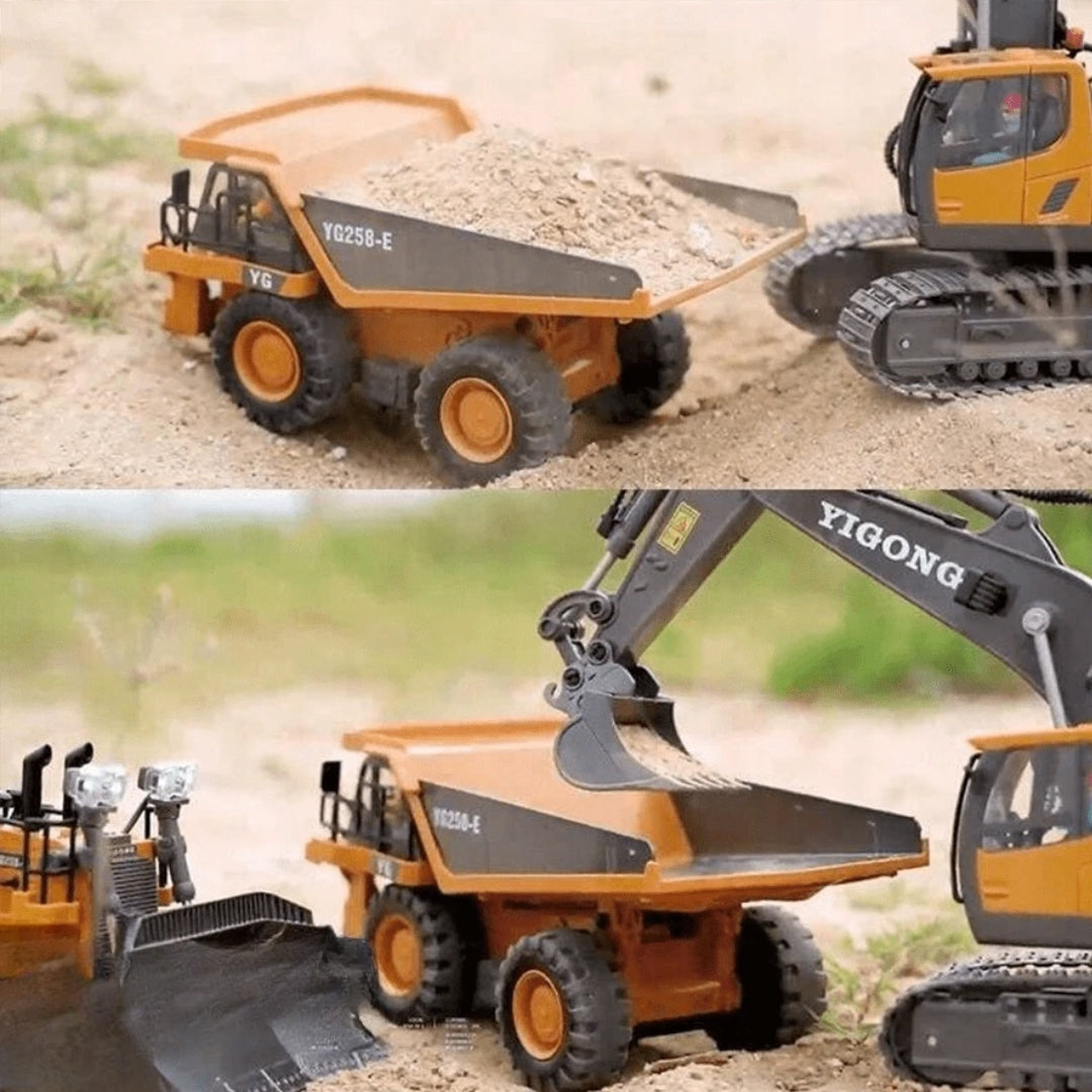 RC EXCAVATOR REMOTE CONTROLLED 2.4GHz 360° MOVABLE BUCKET 2x BATTERY 11CH Manufacturer code BC1043