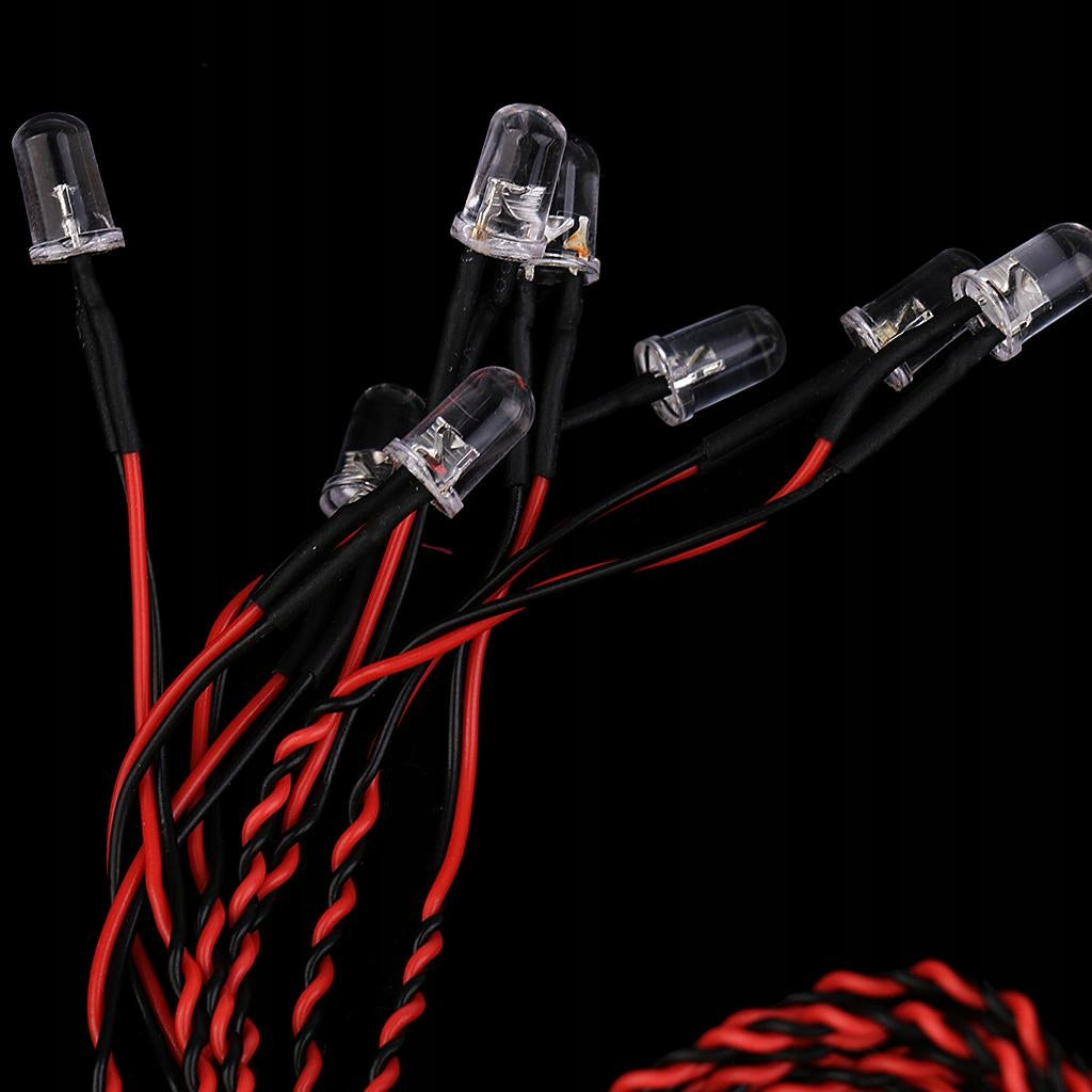 RC Flash Lights 8 LED Lighting System Set for RC Aircraft Helicopter Spare Kind parts