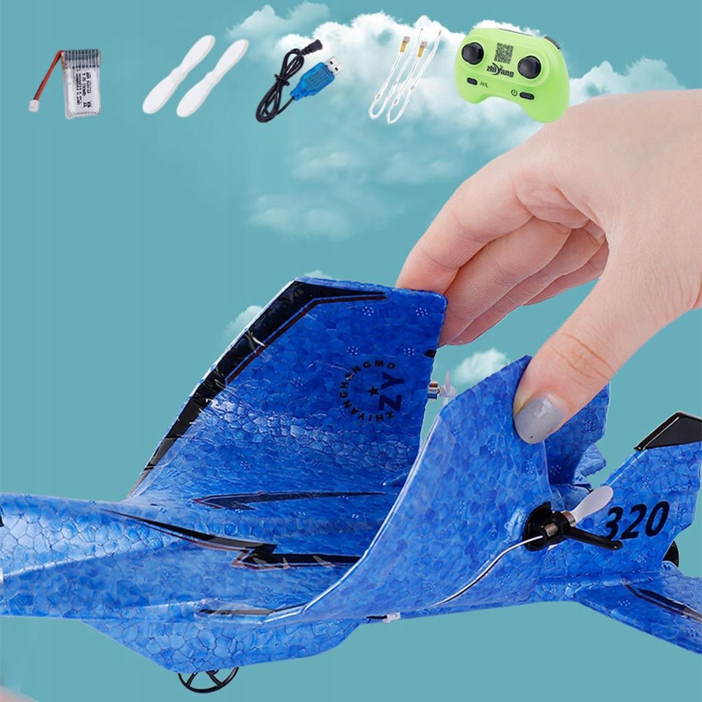 RC Plane, 2 Channels 2.4Ghz Remote B320-Blue Manufacturer code yanxuemy@163.com-61043854