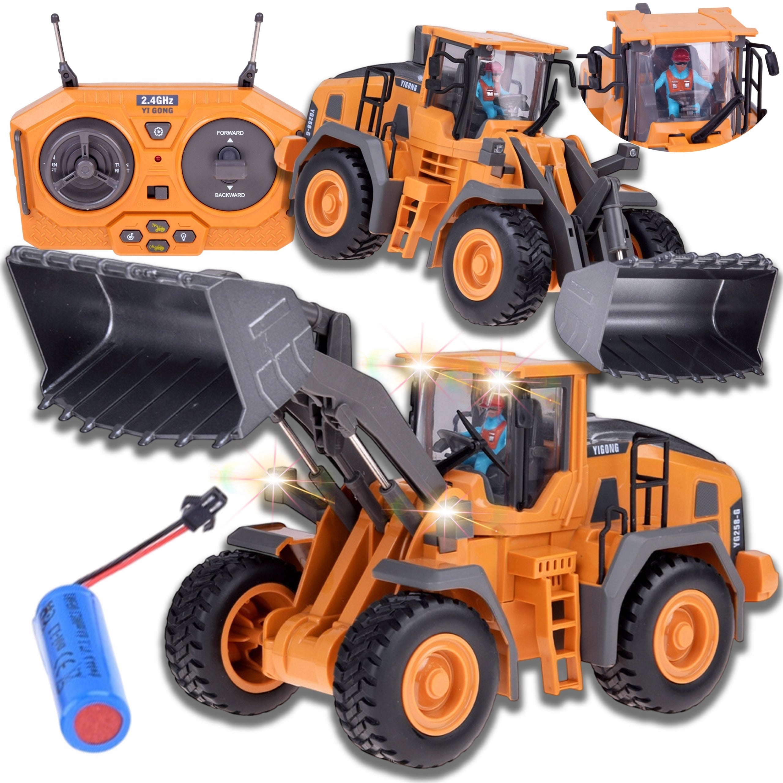 RC REMOTE CONTROLLED TRUCK EXCAVATOR for Remote Control with Sound and Lights