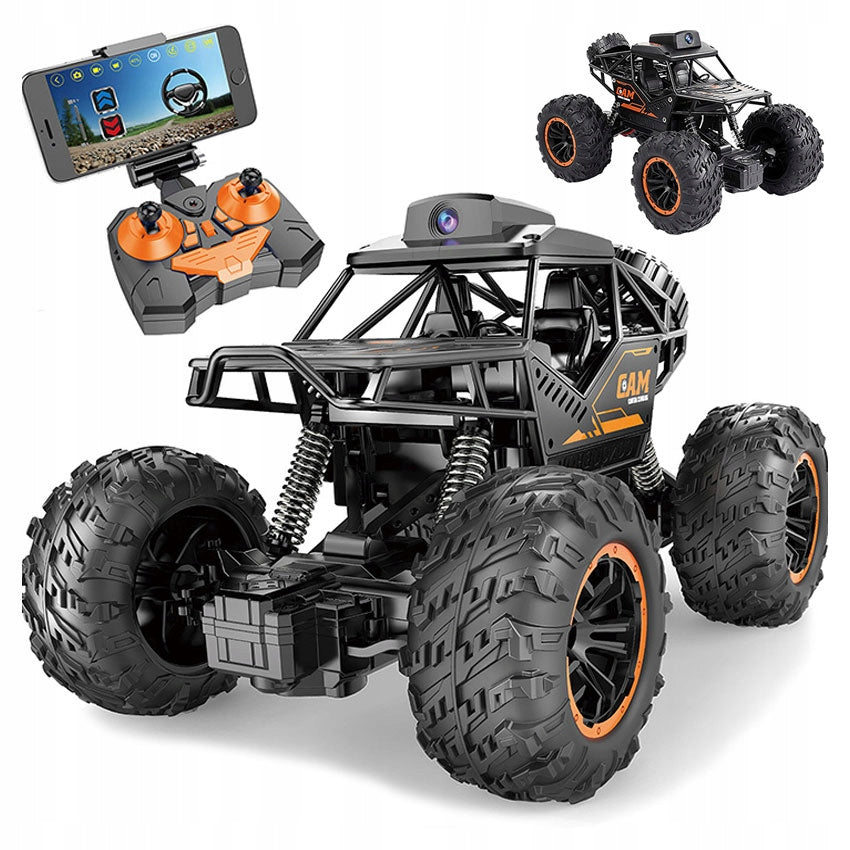 RC ROCK CRAWLER CAR FOR REMOTE CONTROL 2.4ghz WITH LIVE CAMERA FOR KIDS