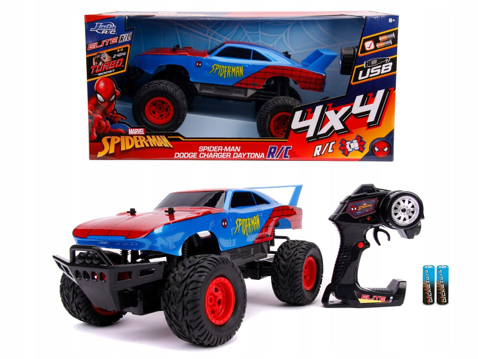RC Spiderman Daytona - Marvel - Jada