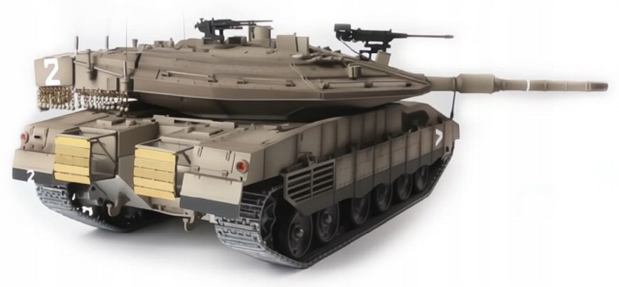 RC Tank - HENG LONG IDF Merkava - ASG Cannon - IR - Sound - Smoke - Metal Brand HENG LONG