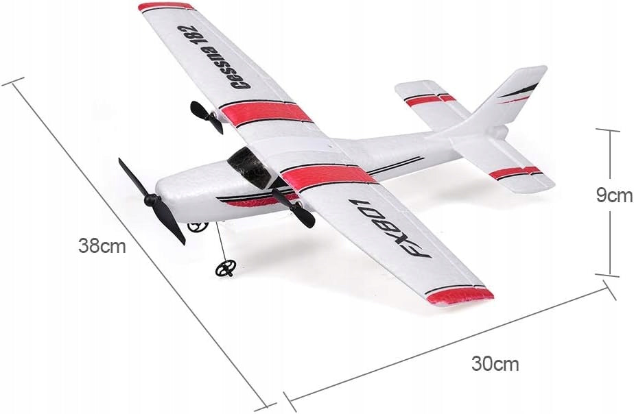 RC aircraft Cessna 182 FX801 2.4GHz foam glider with remote control Packaging status original