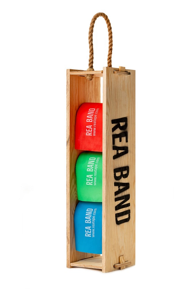 REA BAND [Red] Exercise Tape | Resistance Rubber for Rehabilitation 46m Packaging status original