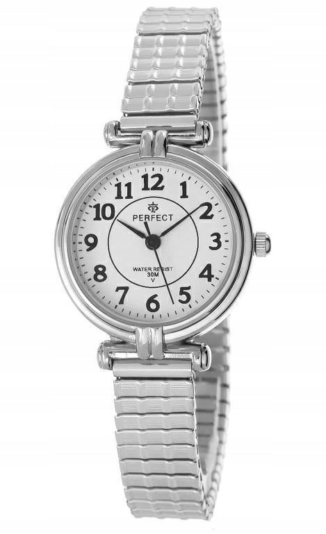 READABLE Women's Watch STRETCHY ELASTIC Bracelet Eraser SILVER