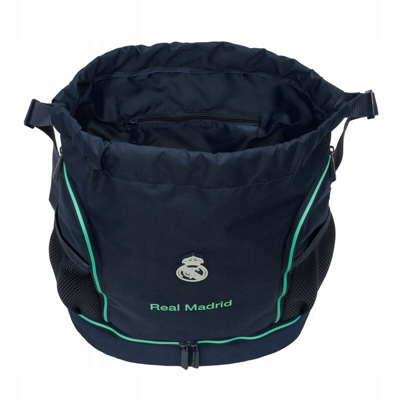 REAL MADRYT LARGE BACKPACK SCHOOL BAG GYM BAG NAVY BLUE ORIGINAL Packaging status original