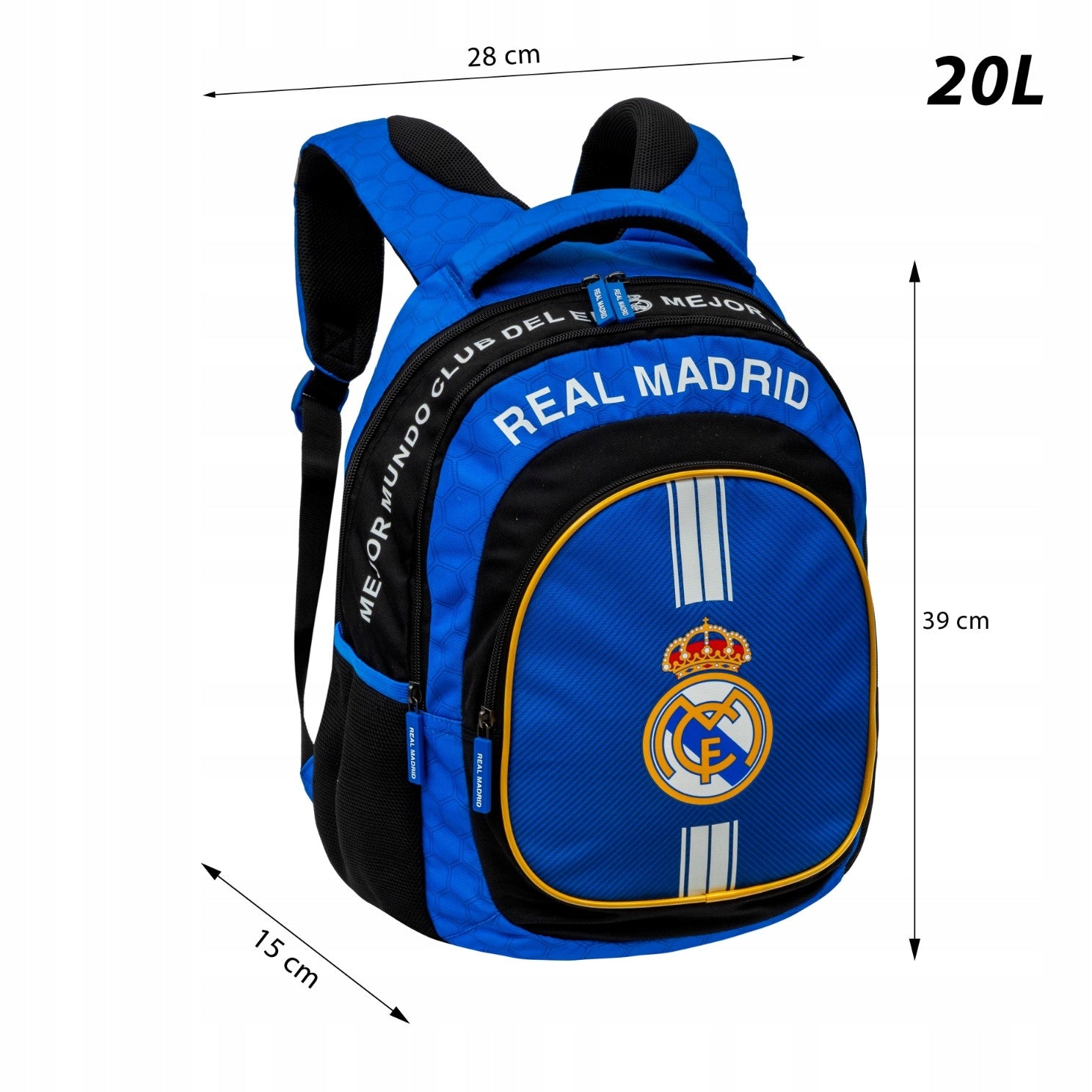 REAL MADRYT SCHOOL BACKPACK SATCHEL for boy class 1-3 FOOTBALL AB330 Packaging status original