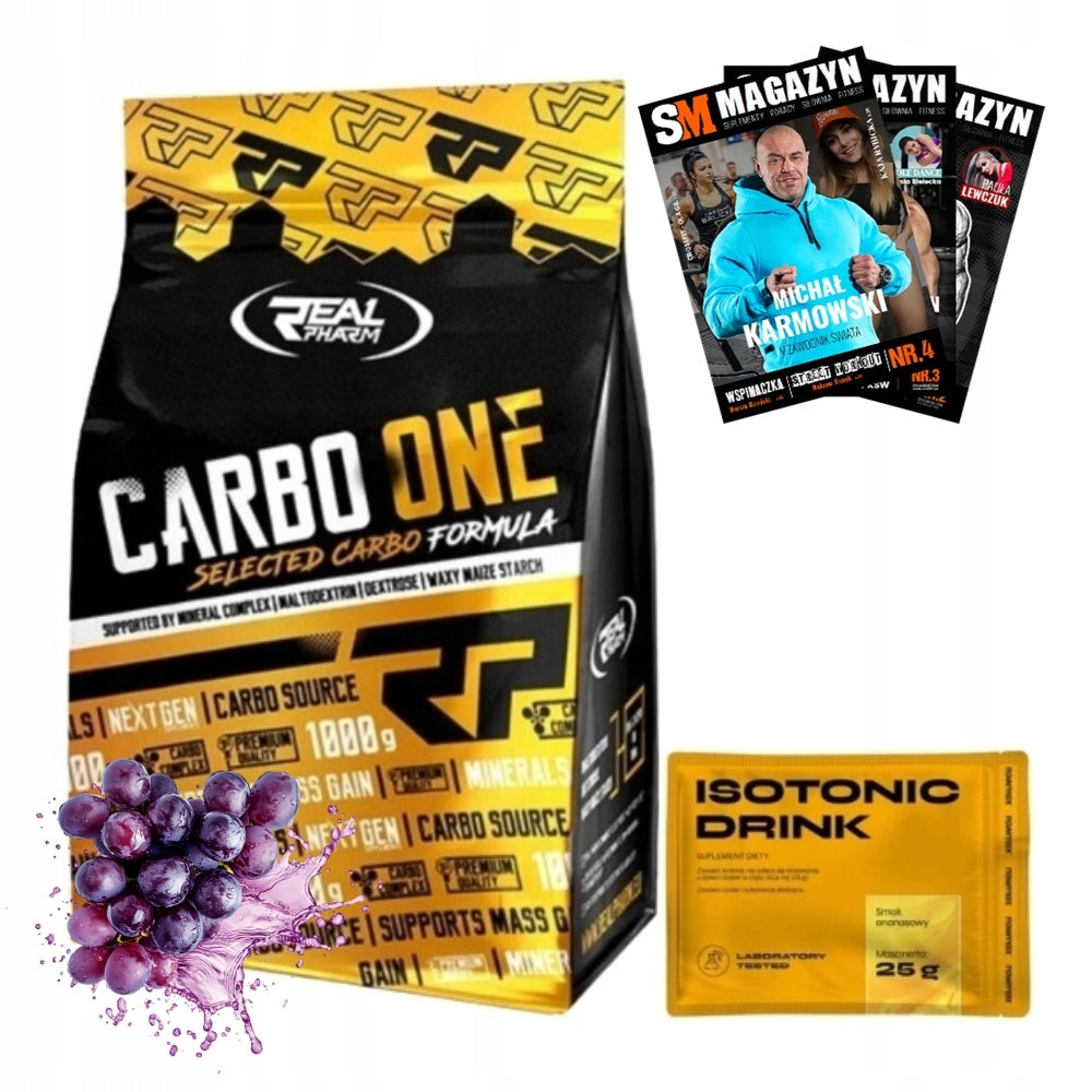 REAL PHARM CARBOONE 1000 g CARBO ENERGY MINERALS FOR RUNNERS