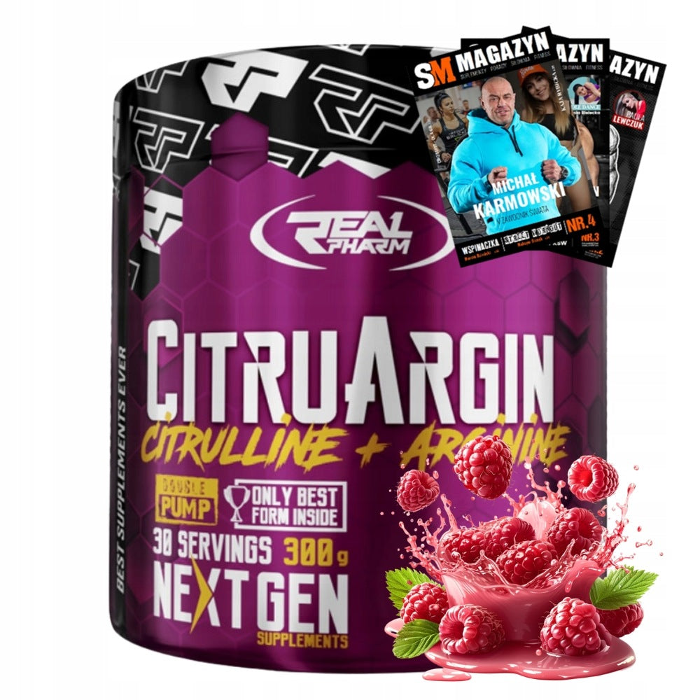 REAL PHARM CITRUARGIN 300 g CITRULLINE ARGININE AAKG MUSCLE ENDURANCE