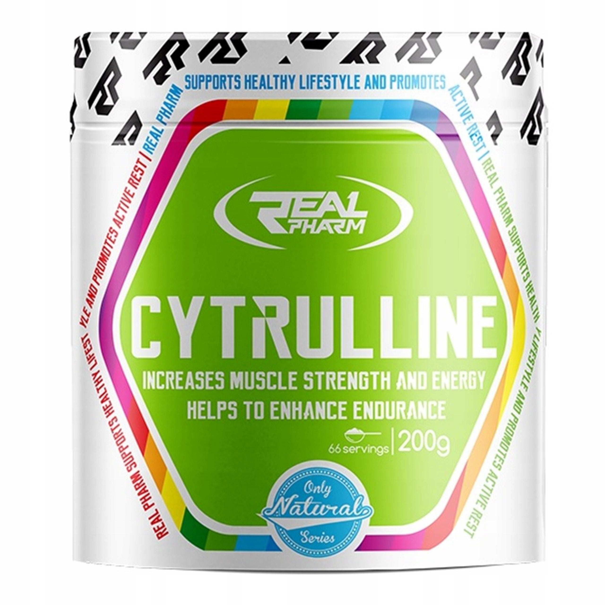 REAL PHARM CITRULLINE 200g PUMP NITROGEN CITRULLINE MALATE EAN (GTIN) 5902444703408