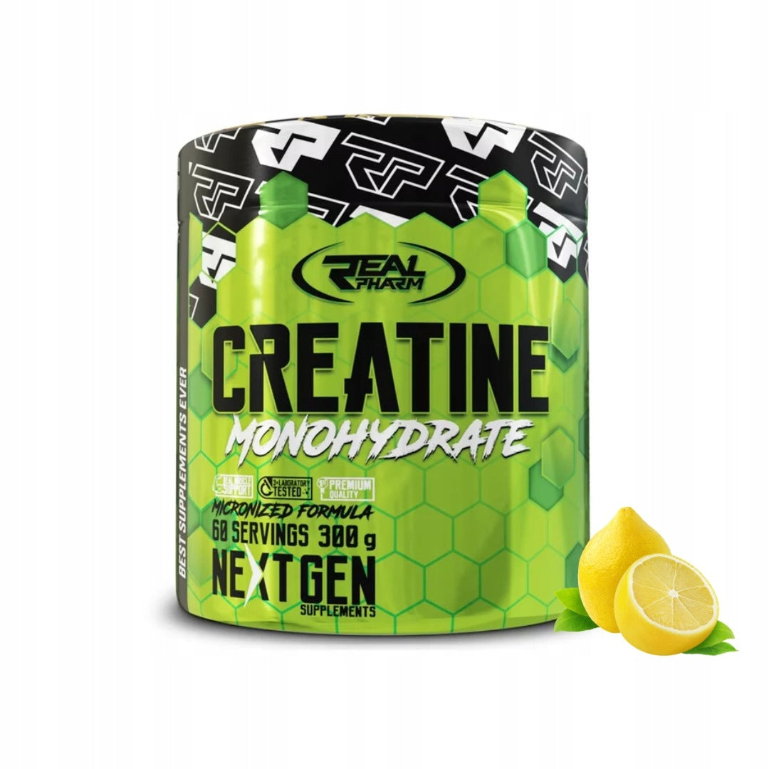 REAL PHARM CREATINE 300g CREATINE MONOHYDRATE Lemon