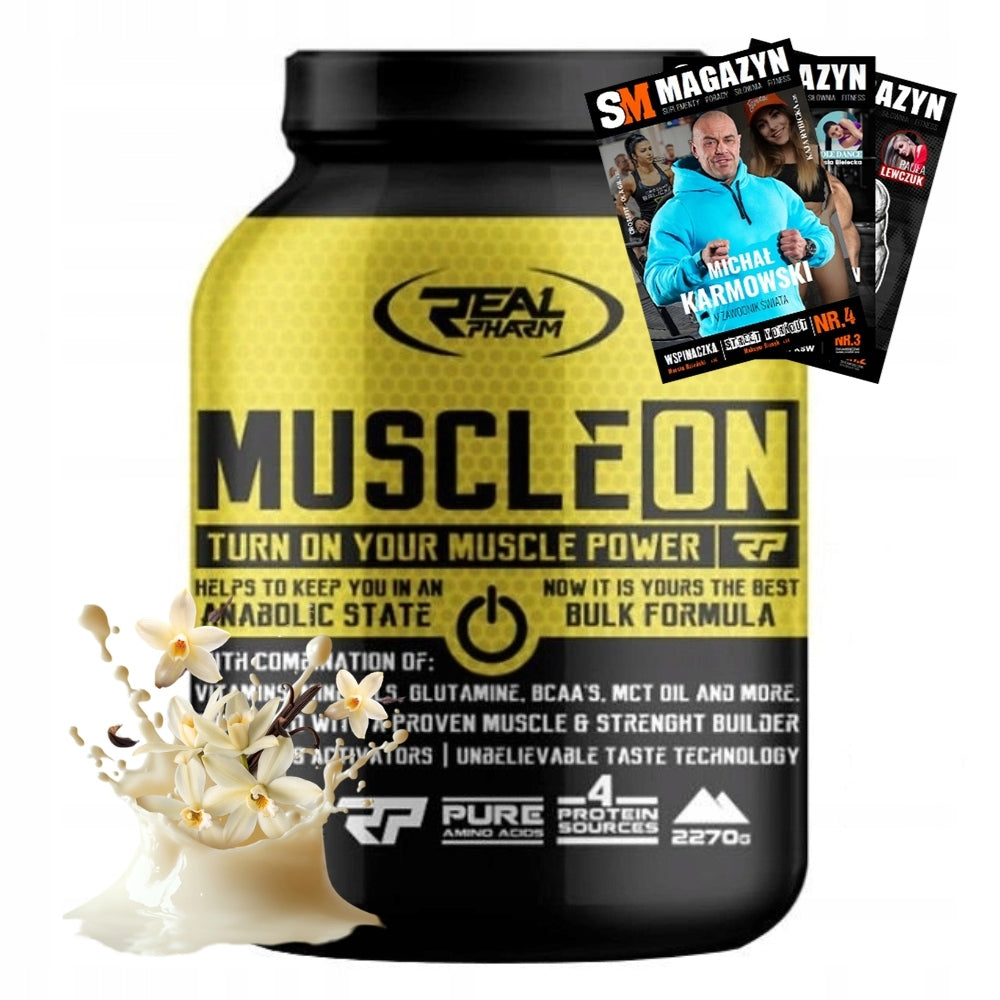 REAL PHARM MUSCLE ON 2270 g GAINER PROTEIN STRENGTH MUSCLE MASS RECOVERY