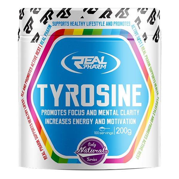 REAL PHARM Tyrosine 200g – Tyrosine Powder, Energy, Concentration
