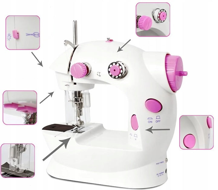 REAL SEWING MACHINE for CHILDREN with FINGER GUARD + AKCESORIA 2025 Packaging status original