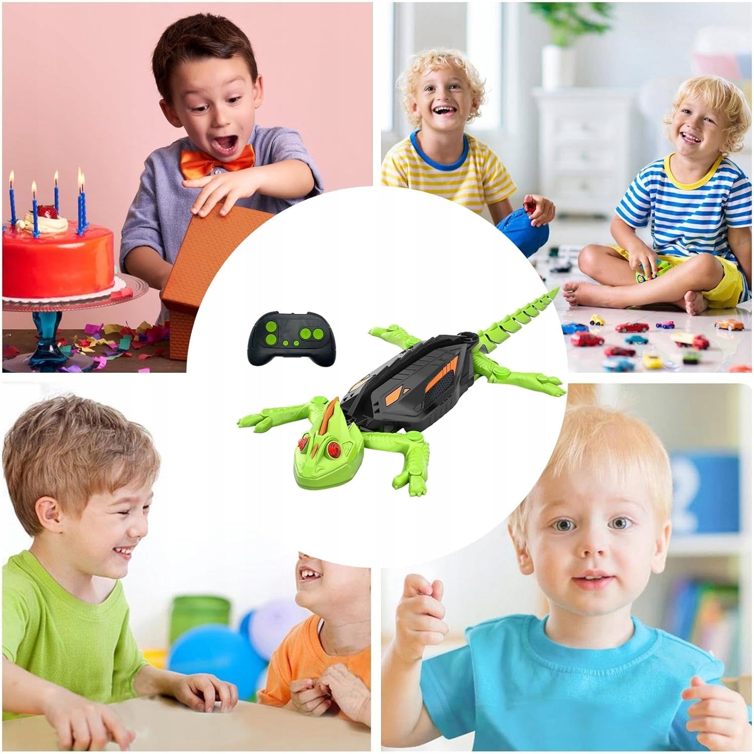 REALISTIC INTERACTIVE GECKO REMOTE CONTROLLED LIZARD ROBOT 360° LED Manufacturer code 4059814397468