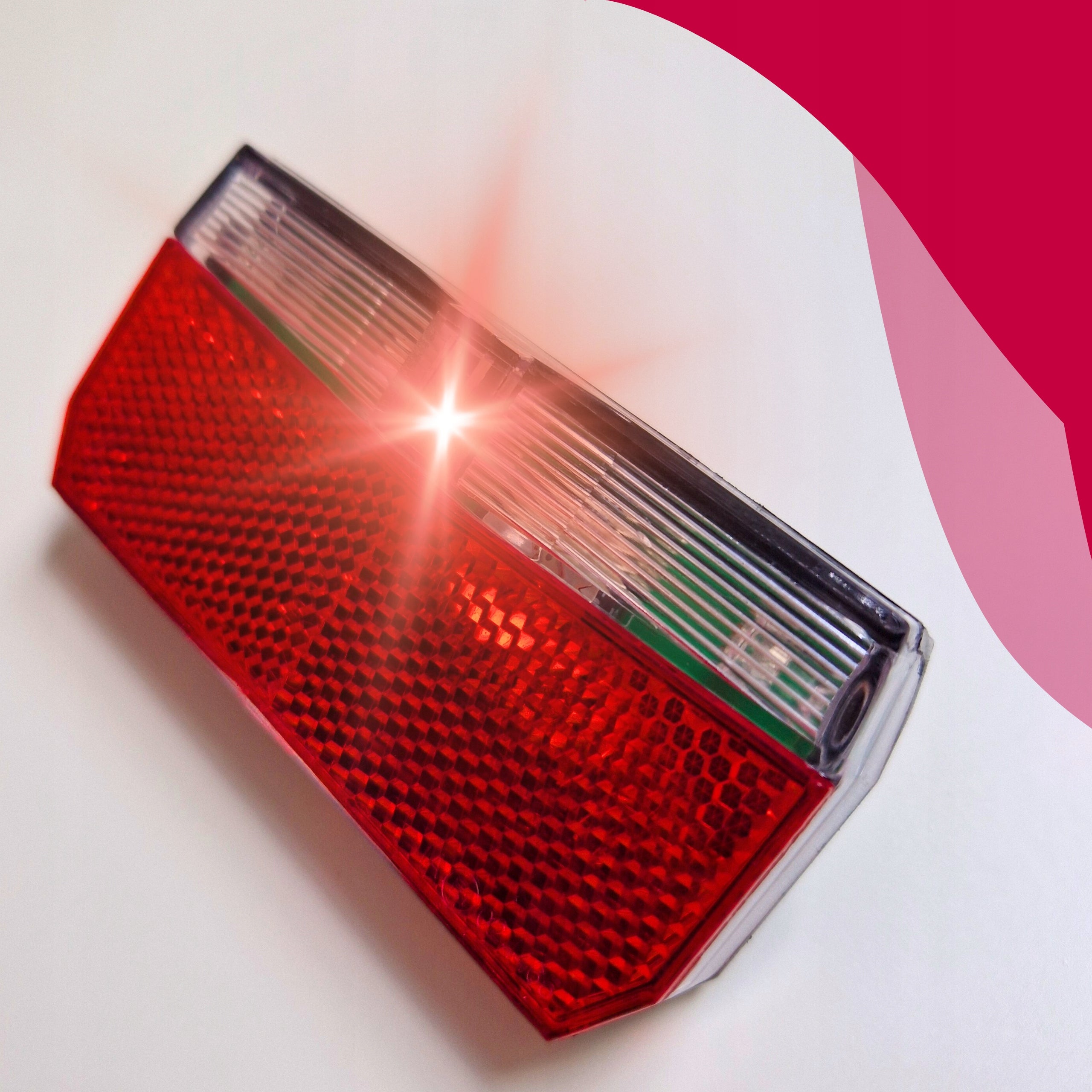 REAR BICYCLE LIGHT FOR LED RACK VELOXO RAY FOR DYNAMO GENERATOR Light source LED