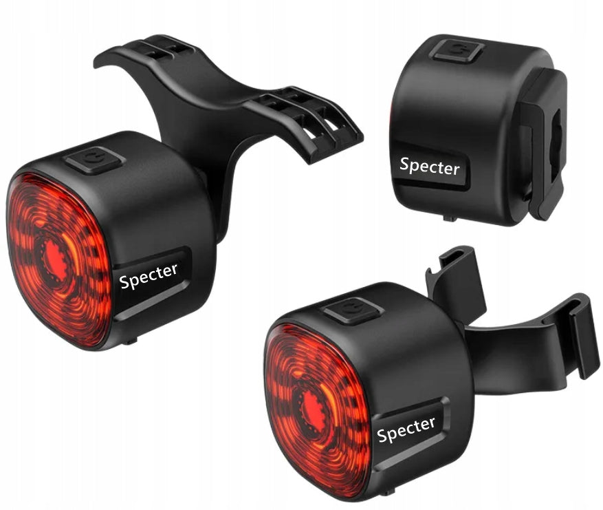 REAR BICYCLE LIGHT SMART WT09 USB 40LM IP66 100H 6 MODES LED SEATPOST
