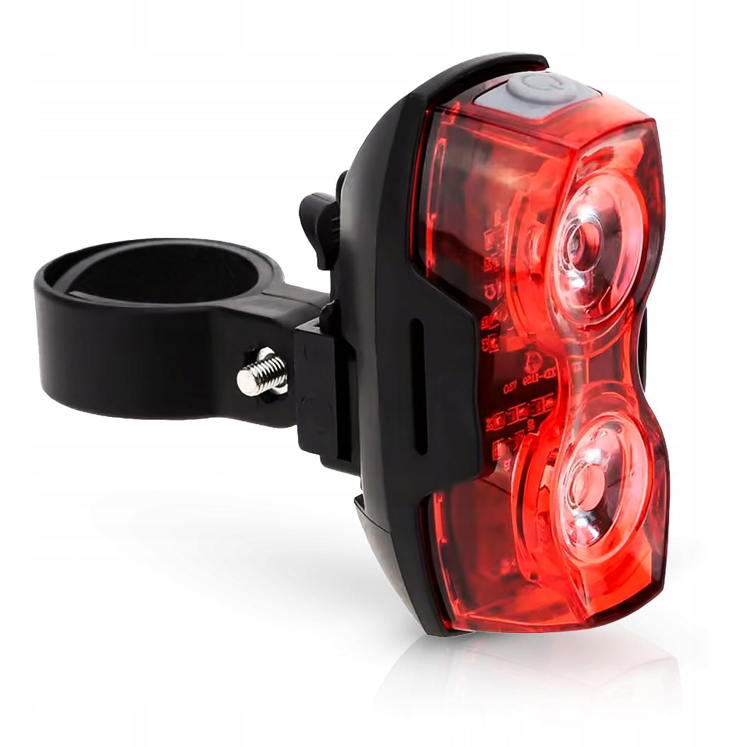 REAR BICYCLE LIGHT STRONG LED LIGHTING FOR BIKE + BATTERIES AAA