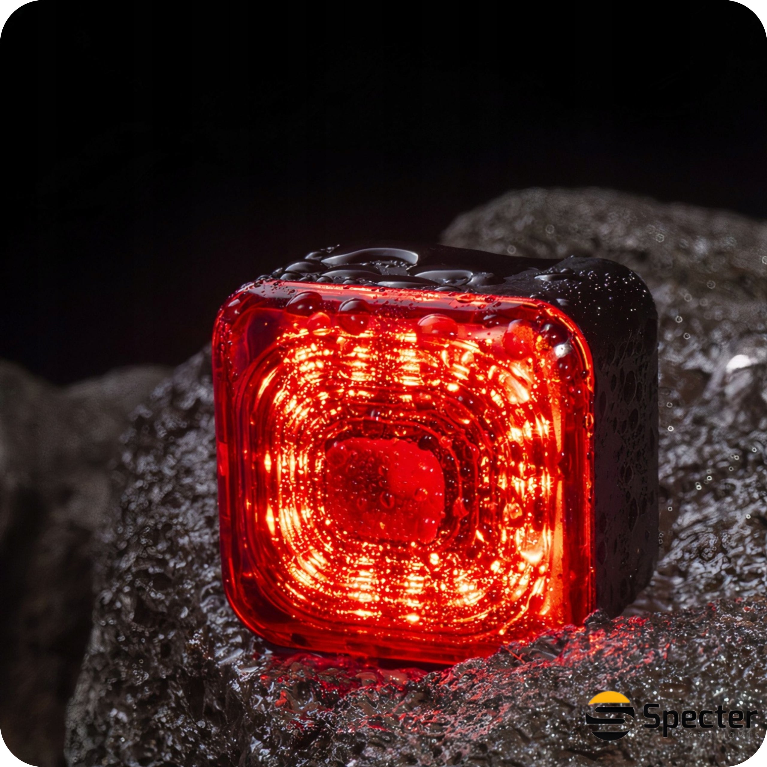 REAR BICYCLE LIGHT for Luggage Rack SPECTER LED USB C EYE07 6in1 Rear 1100mAh Light beam 60 lm