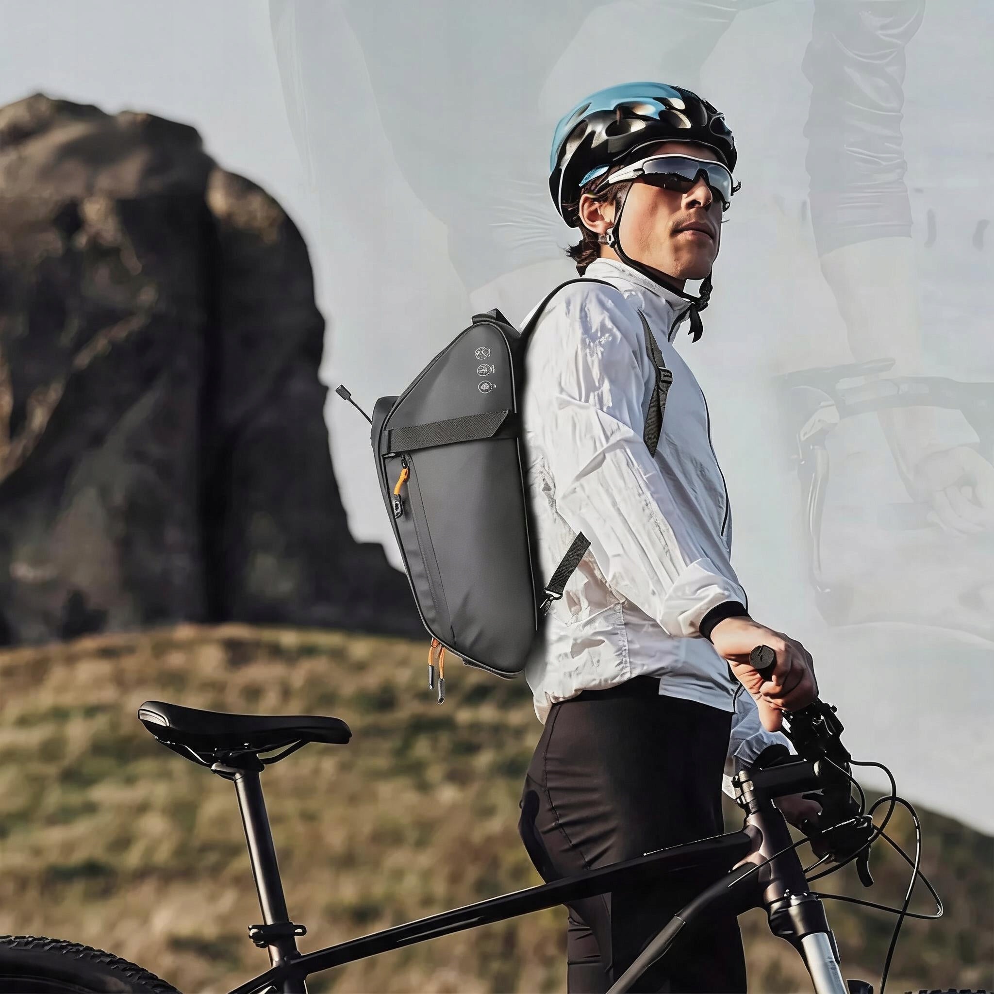 REAR BICYCLE PANNIERS 10L WATERPROOF 900D REFLECTIVE FOR TRUNK Manufacturer code 6953280335697