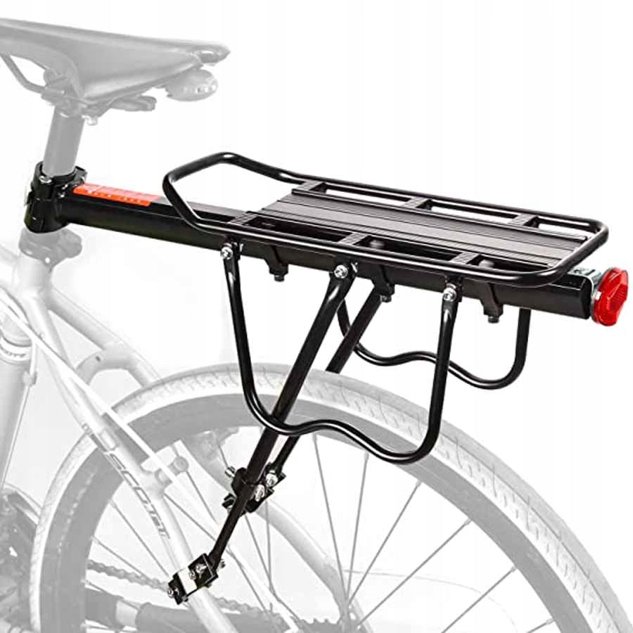 REAR BICYCLE RACK 50KG (DURABLE) - FOR UNIVERSAL ALUMINUM BIKE