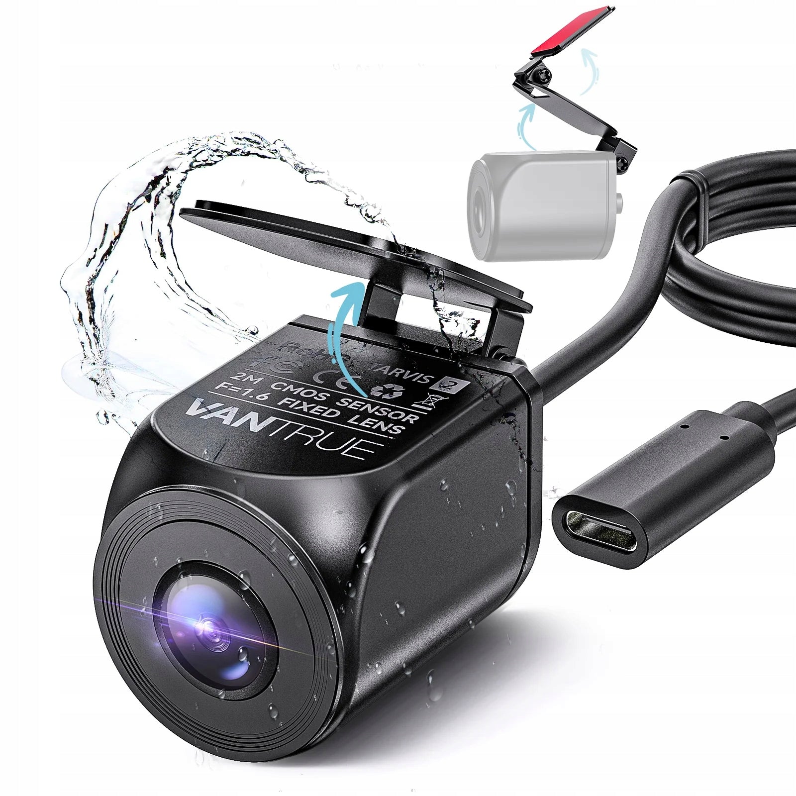 REAR CAMERA VANTRUE RC09 2.5K WATERPROOF IP67 FOR N4S N4 PRO S, S1 MAX PRO Manufacturer code VANTRUE RC07