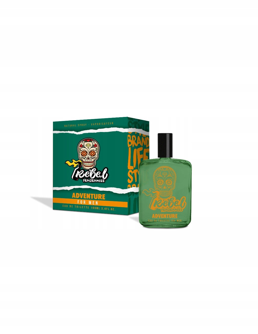 REBEL Adventure For Men EDT eau de toilette for men perfume 100ml Brand Rebel