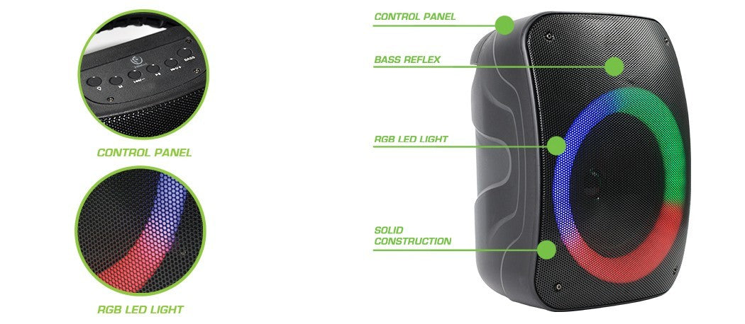 REBELTEC Bluetooth Speaker STAGE 300 Model other
