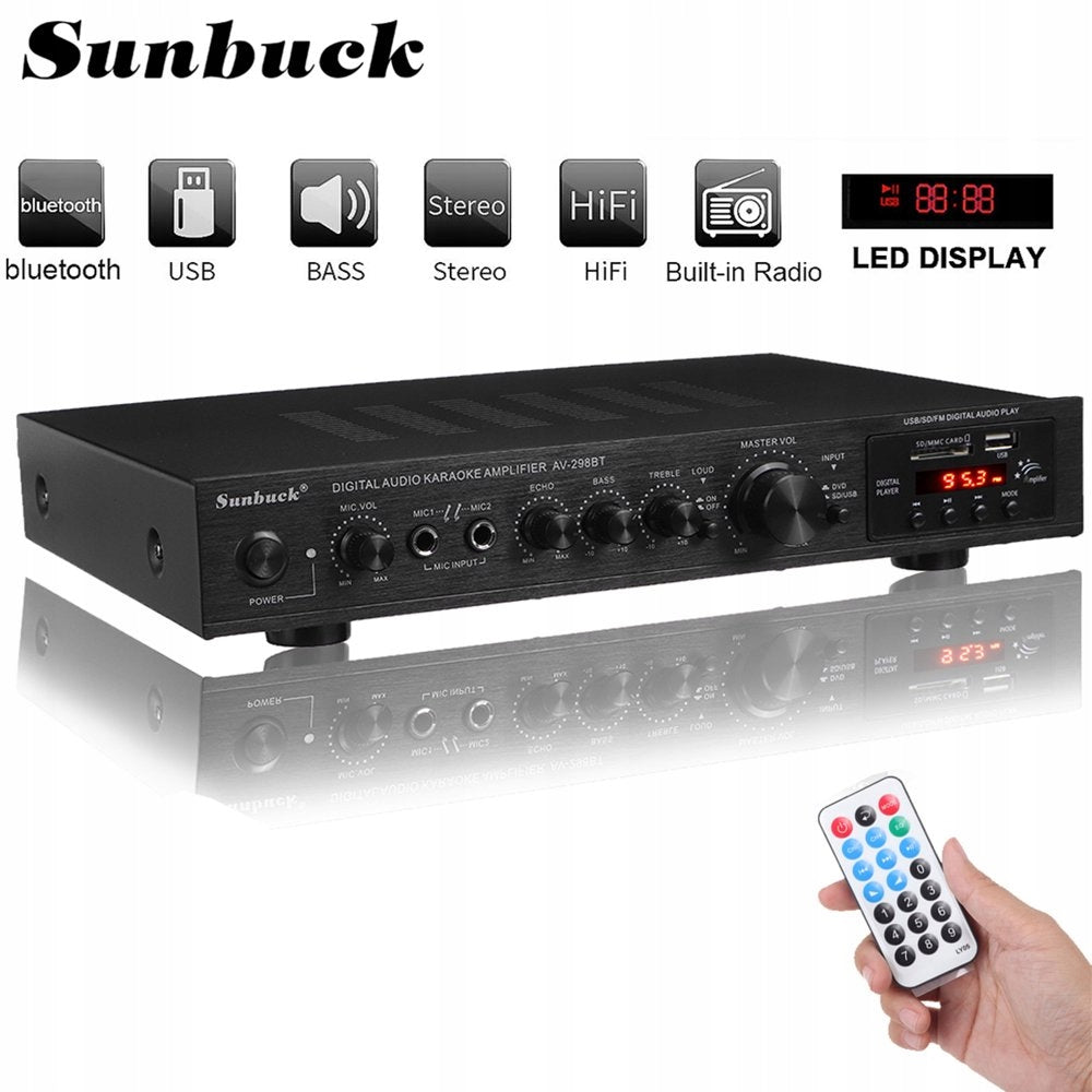 RECEIVER HI-FI AMPLIFIER STEREO BLUETOOTH RADIO DIGITAL AMPLIFIER