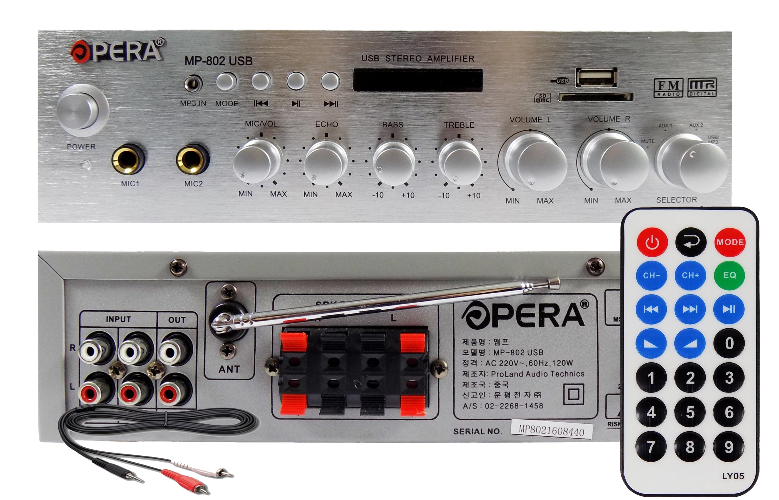 RECEIVER STEREO AMPLIFIER BLUETOOTH RADIO MP3
