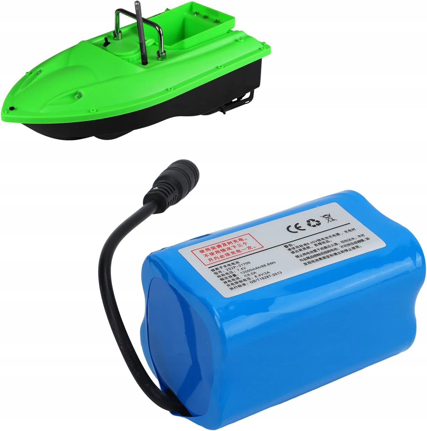 RECHARGEABLE BATTERY FOR BAIT BOAT 12000 mah 7,4 v